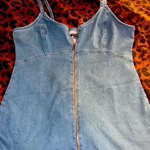 Jean fitted dress.